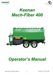 Keenan Mech-Fiber 400 Operator’s Manual