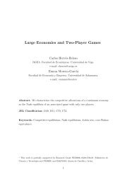 Large Economies and Two-Player Games