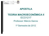 APOSTILA TEORIA MACROECONÔMICA II ECO1217