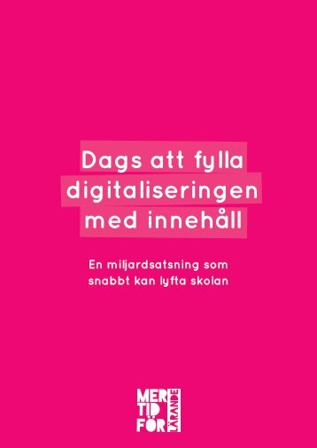 digitaliseringen med innehåll