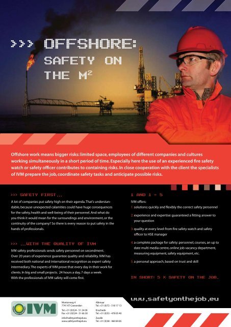 (sub-)contractors en suppliers in de offshore industrie - IRO