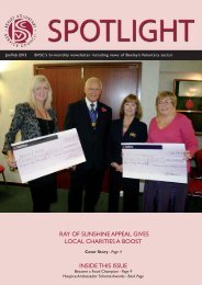 RAY OF SUNSHINE APPEAL GIVES LOCAL CHARITIES A BOOST INSIDE THIS ISSUE