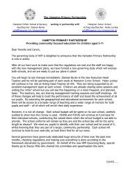 Governor welcome letter to HPP parents April 2013 - Hampton Infant ...