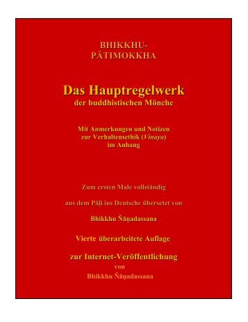 Notizen zur Verhaltensethik - Das Buddhistische Haus