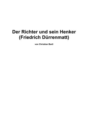 Der Richter und sein Henker (Friedrich Dürrenmatt)