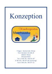 Konzeption Kindergarten Meerhuuske Herbst ... - Gemeinde Ihlow