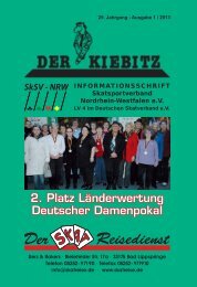 2 Platz Länderwertung Deutscher Damenpokal