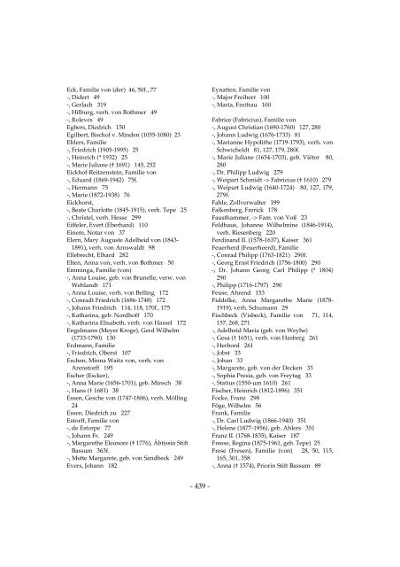 Personenregister - Hoya-Diepholzsche Landschaft