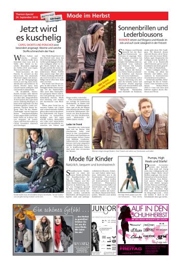 herbst mode - Haller Tagblatt