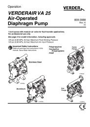 VERDERAIR VA 25 Air-Operated Diaphragm Pump