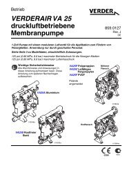 VERDERAIR VA 25 druckluftbetriebene Membranpumpe