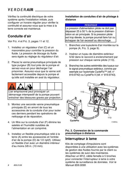 Pompe pneumatique à diaphragme VERDERAIR VA 25