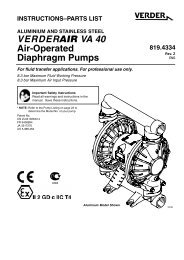 V E R D E R  VA 40 Air-Operated Diaphragm Pumps