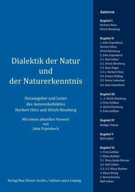 Dialektik der Natur und der Naturerkenntnis