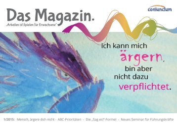 Coniunctum-Magazin 1-2015