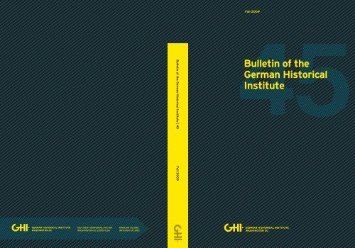 Bulletin Of The German Historical Institute