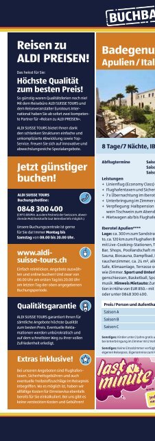 Reisen zu ALDI PREISEN - Aldi Suisse AG