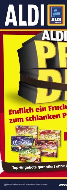 Reisen zu ALDI PREISEN - Aldi Suisse AG