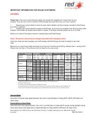 Solar Installation Information - Red Energy