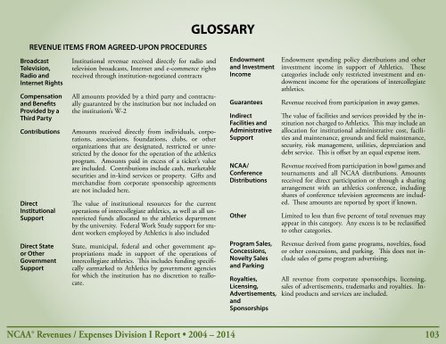 Revenues & EXPENSES