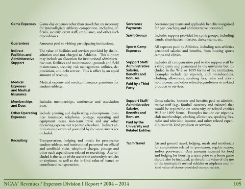 Revenues & EXPENSES