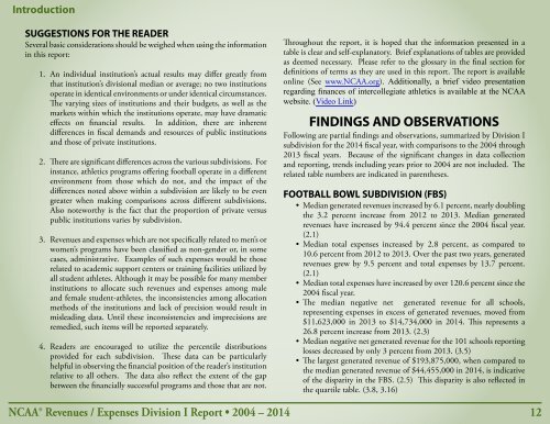 Revenues & EXPENSES