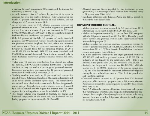 Revenues & EXPENSES