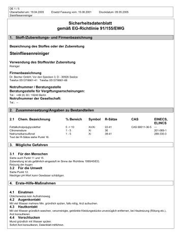 Steinfliesenreiniger - Prohoga