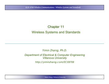 Chapter 11 Wireless Systems and Standards