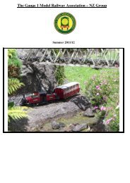 The Gauge 1 Model Railway Association – NZ Group