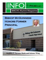 Bishop McGuinness Honors Former Principal