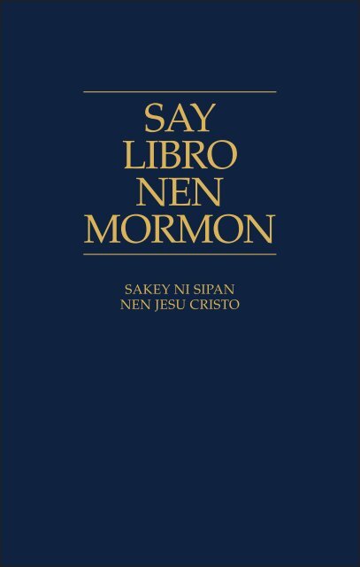 SAY LIBRO NEN MORMON