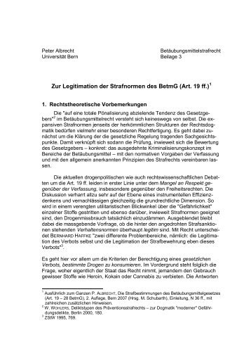 Beilage 3 (pdf, 123KB) - Institut für Strafrecht und Kriminologie ...