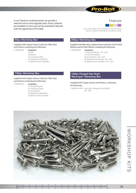 TITANIUM PARTS