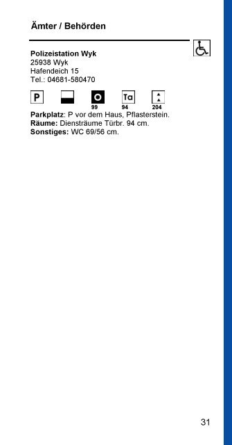 Amrum und Föhr für Rollstuhlfahrer - Nordseetourismus