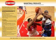 BASKETBALL PREISLISTE