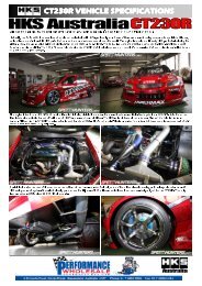 CT230R Specs.pdf - HKS Australia