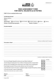RISK ASSESSMENT FORM FOR VISITS HOLIDAYS & ACTIVITIES
