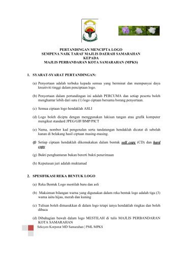 pertandingan mencipta logo sempena naik taraf majlis daerah ...