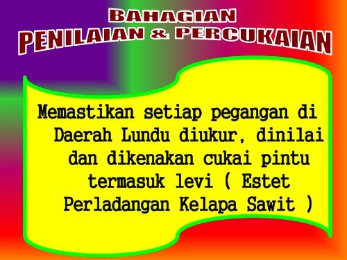 termasuk levi ( Estet Perladangan Kelapa Sawit )