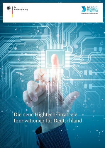 Die neue Hightech-Strategie Innovationen für Deutschland