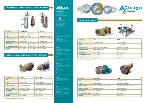 TRAILER PUMPS - ACD Cryogenics | www 