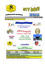 16:30 im GWG-Stadion Sportpark Flutmulde MTV ... - MTV Gifhorn