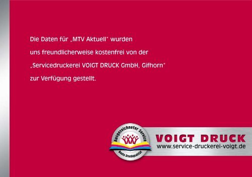 Die Daten Für „MTV Aktuell“ - MTV Gifhorn