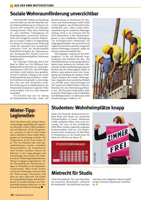 MieterJournal 3/2012 - Mieterverein zu Hamburg