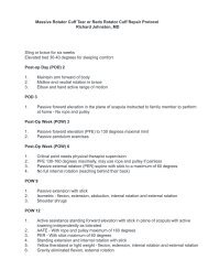 Massive Rotator Cuff Tear or Redo Rotator Cuff Repair Protocol ...