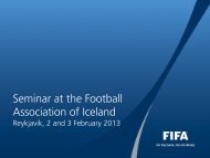 Seminar at the Football Association of Iceland