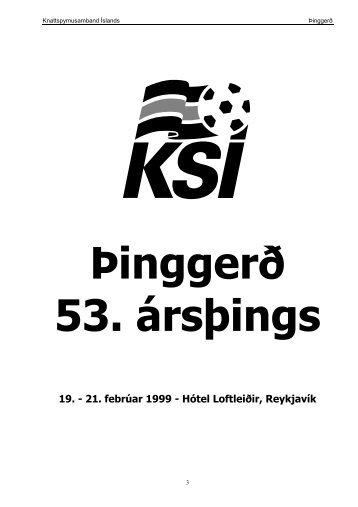 Þinggerð 53 ársþings