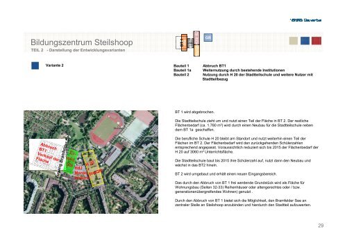 MACHBARKEITSSTUDIE BILDUNGSZENTRUM STEILSHOOP