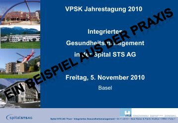 Spital STS AG - VPSK